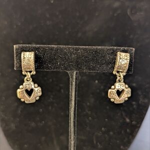 Brighton Filigree Silver Heart Earrings
